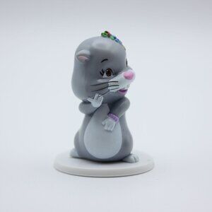 2011 Cepia Zhu Zhu Pets Hamster Quest Zhu Movie Gray 2" Figure Cake Topper